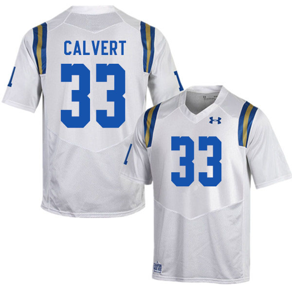 Men #33 Bo Calvert UCLA Bruins College Football Jerseys Sale-White